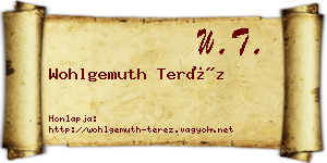 Wohlgemuth Teréz névjegykártya
